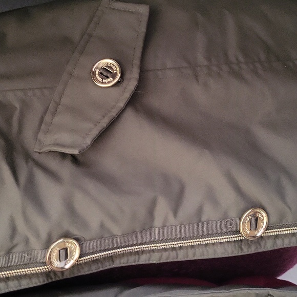 MICHAEL Michael Kors Olive Puffer Coat with Faux Fur Hood - Picture 2 of 9